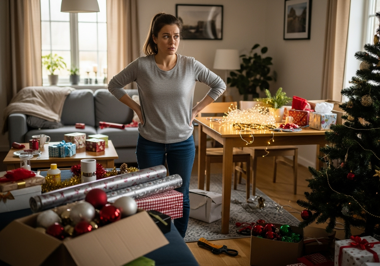 organize the house for holiday guests