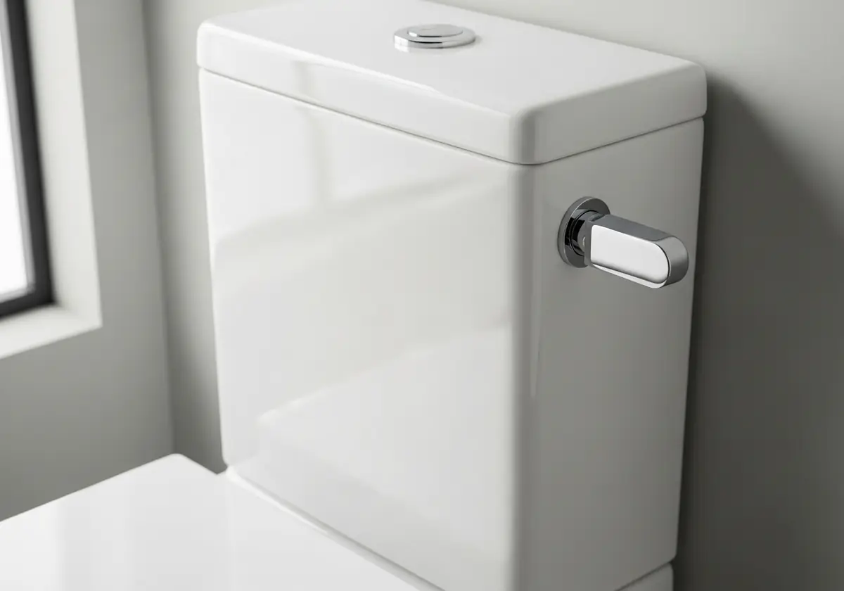 the lever toilet