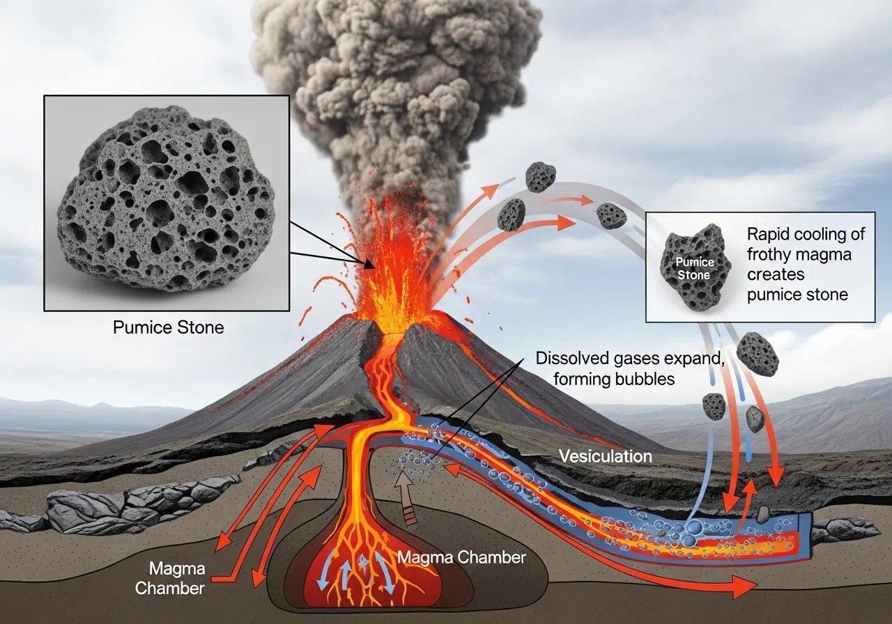 How is Pumice Stone Created