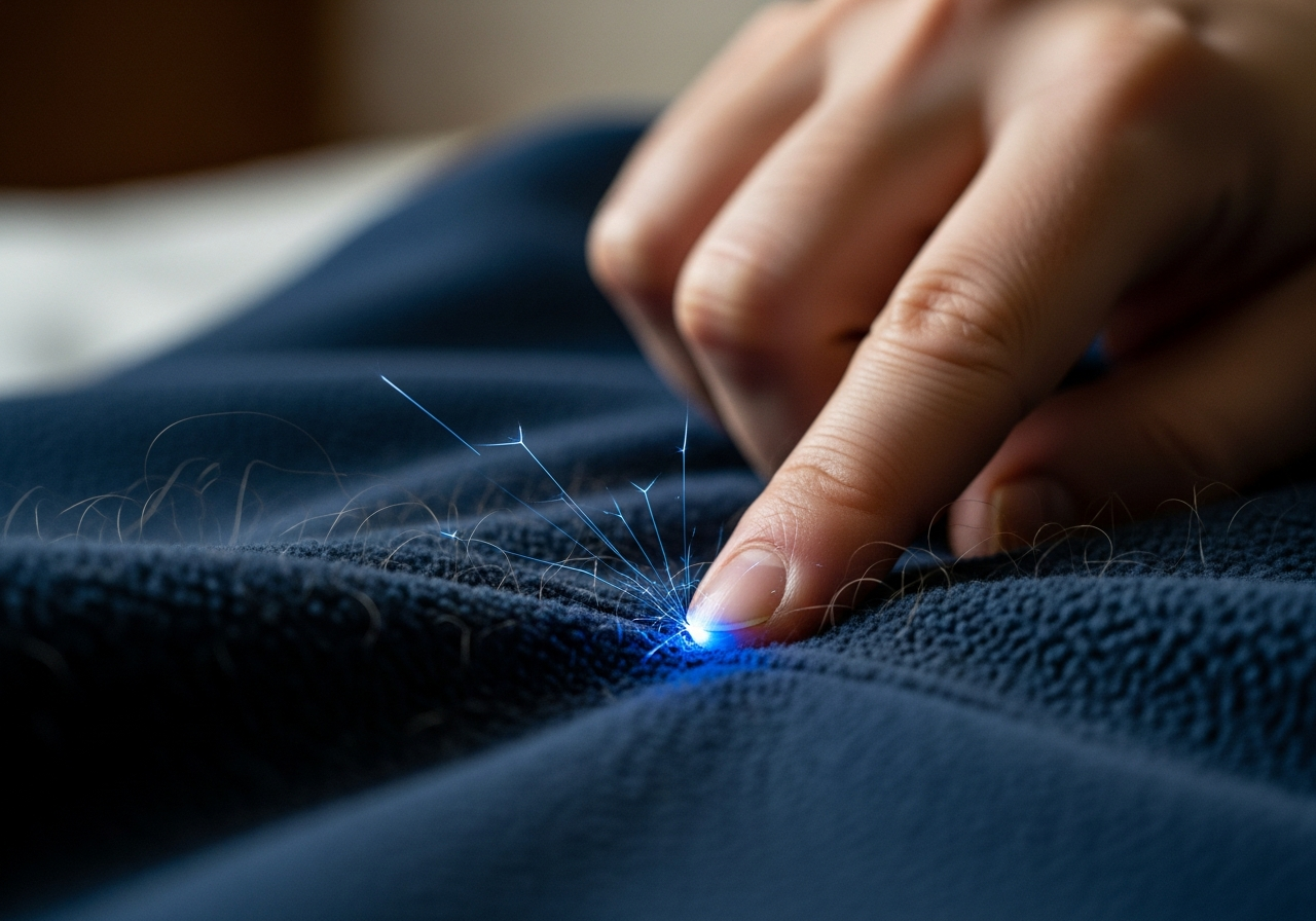 Static electricity from clothing