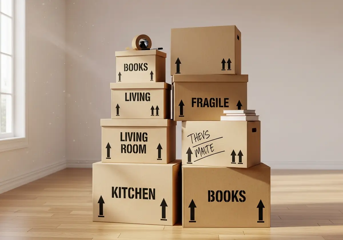 cardboard box for house moving