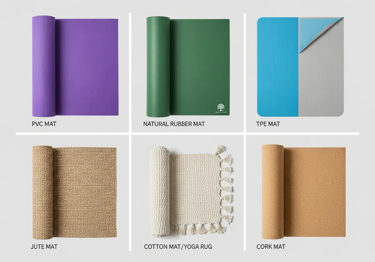 different types of yoga mats