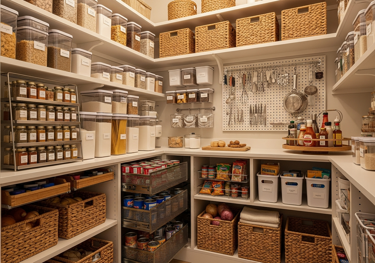 kitchen pantry organizers and facilitators