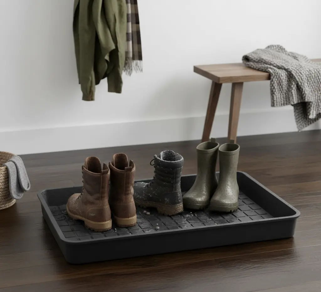 Boot Tray with boots