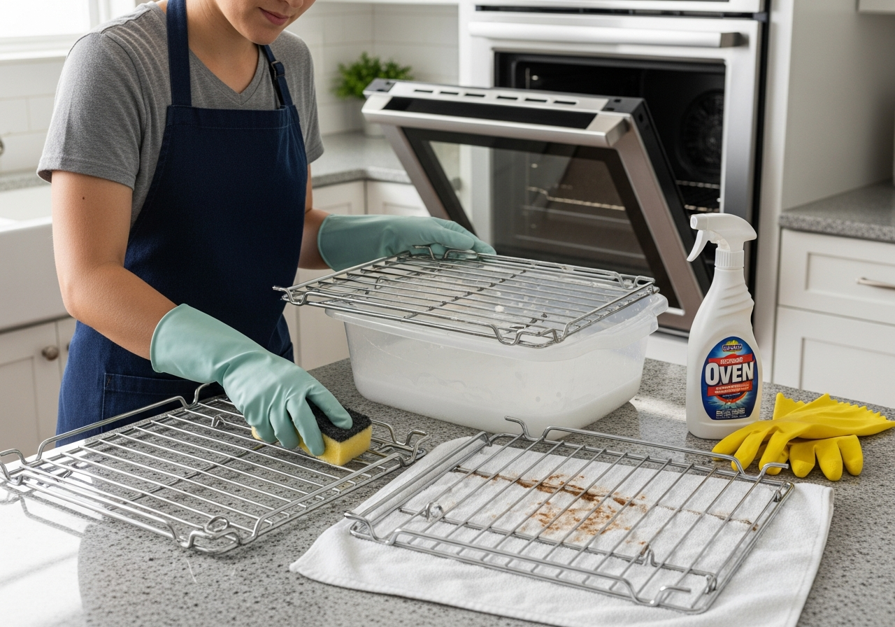 Table Rack Cleaning Cleaning Oven Racks: A Step-by-Step Guide to Oven Rack Maintenance ...