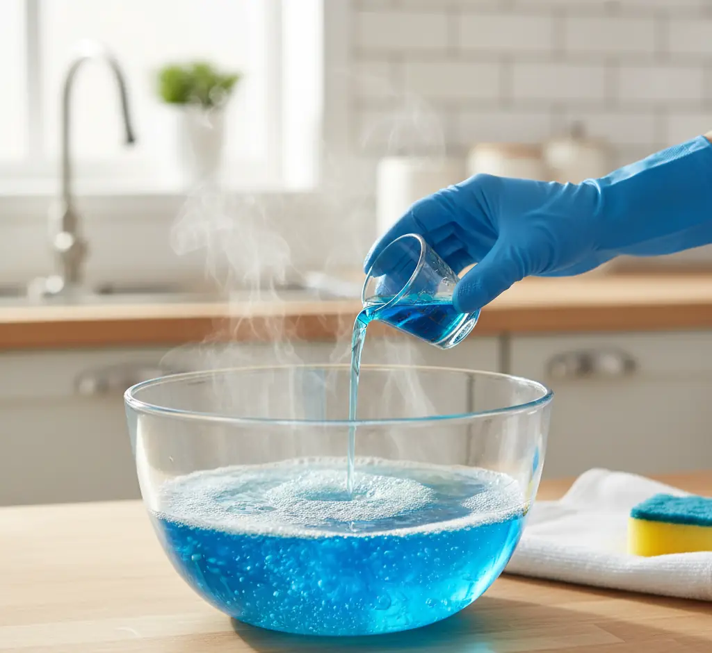 Detergent and Warm Water