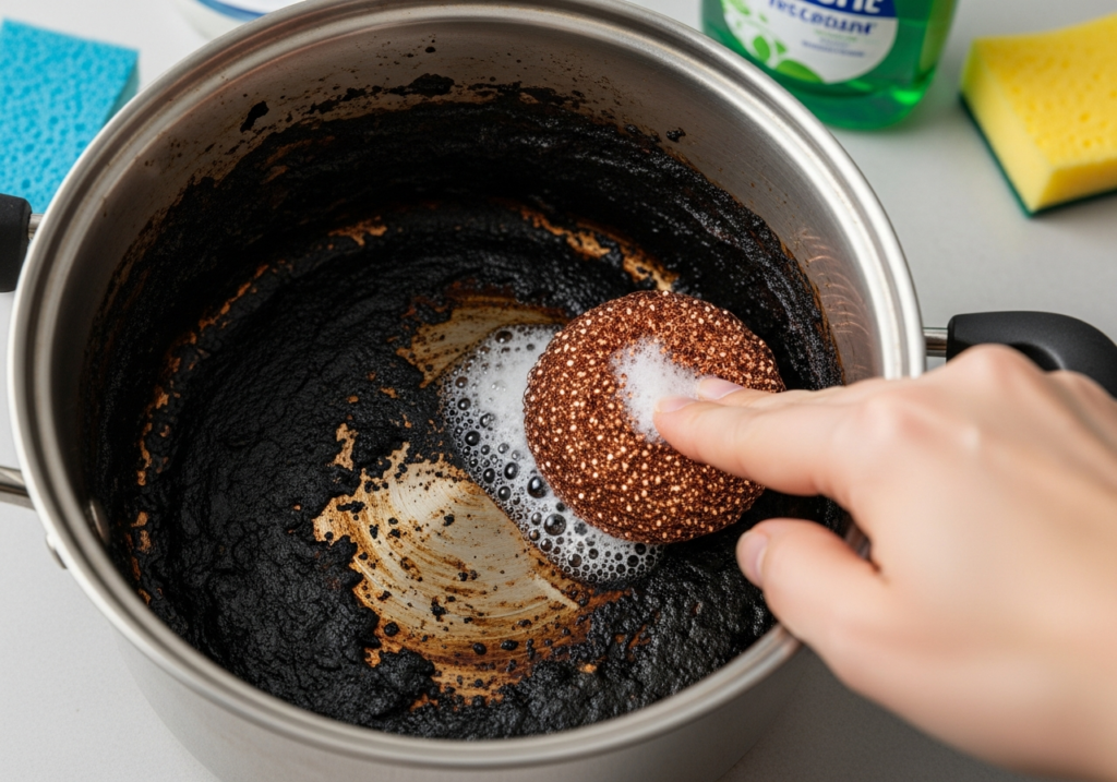 How to Clean a Burnt Pot