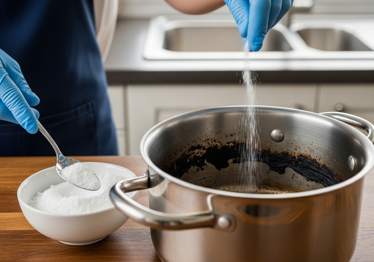 Oxalic Acid for cleaning burnt pot