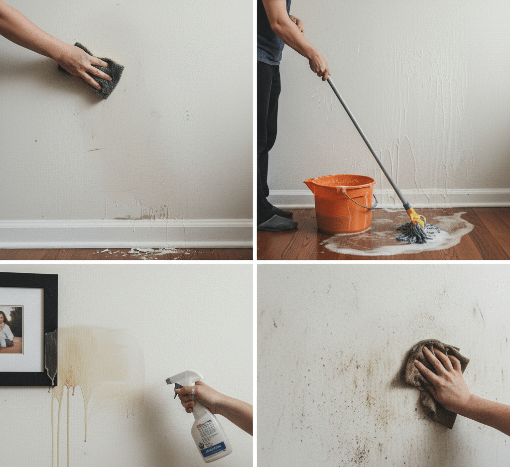 cleaning walls