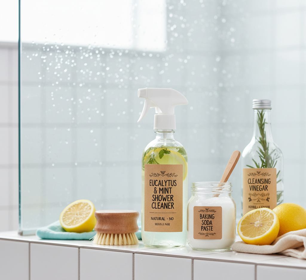 natural cleaning for shower