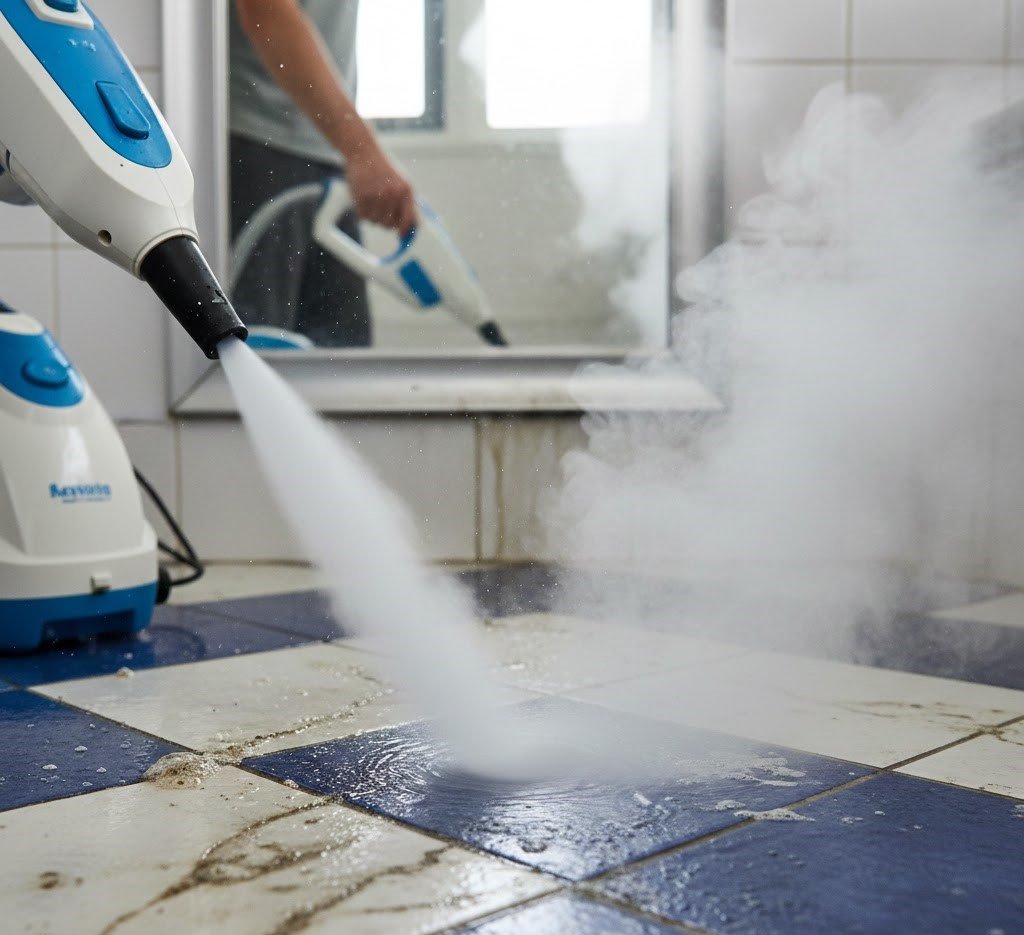 the pressure of a steam cleaner