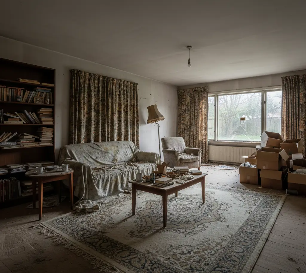 Empty House, But Not Clean and declutter