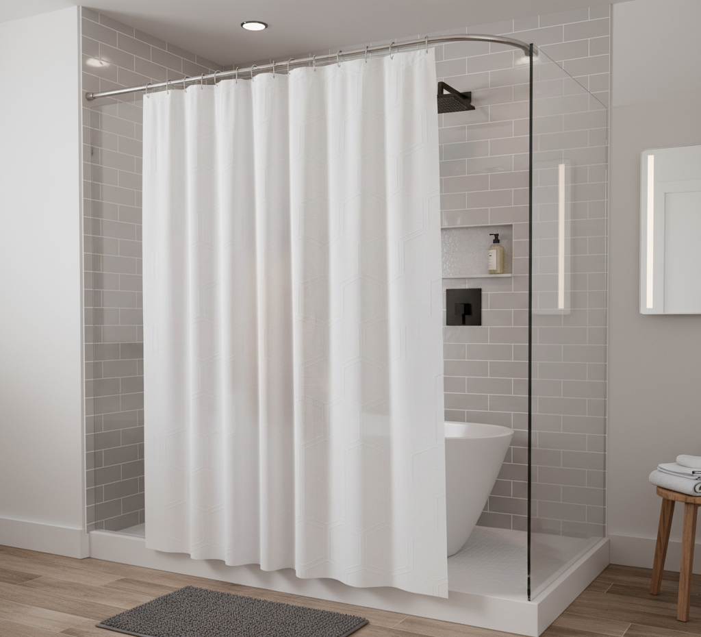 Exterior and Interior shower curtains