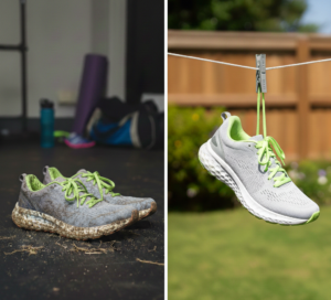 cleaning running shoes