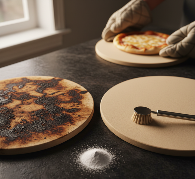 pizza stone clean