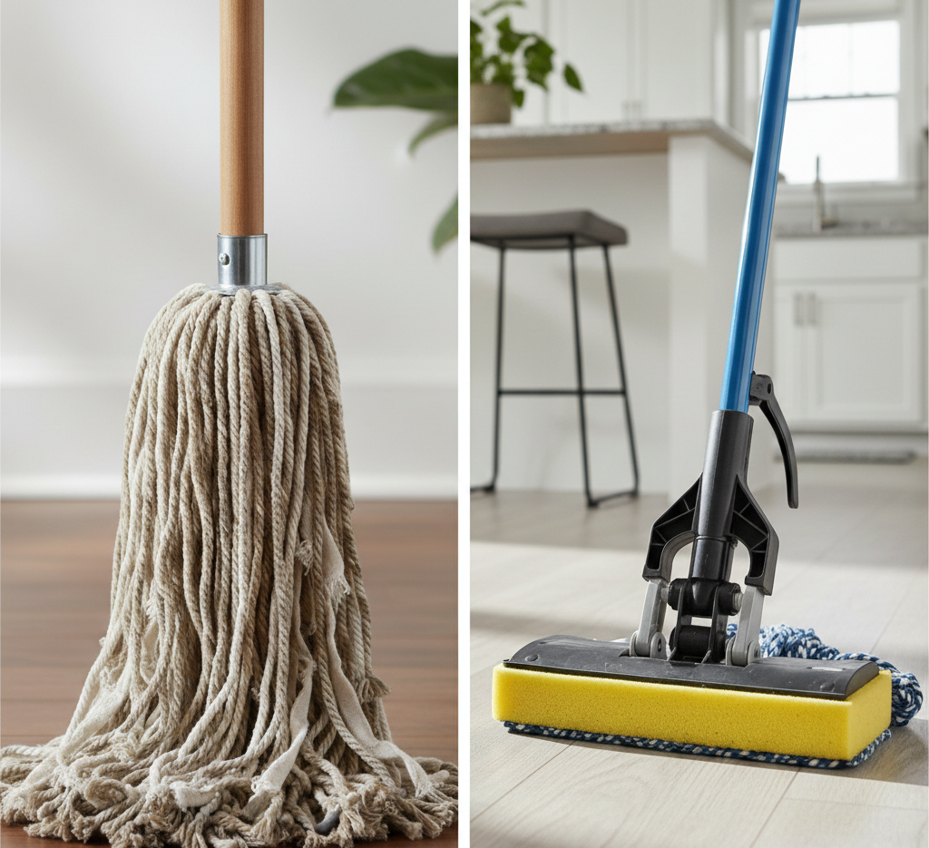 String mop and Sponge mop