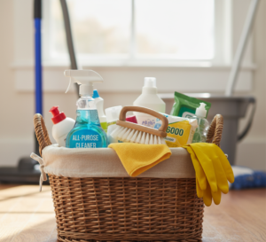 cleaning basket