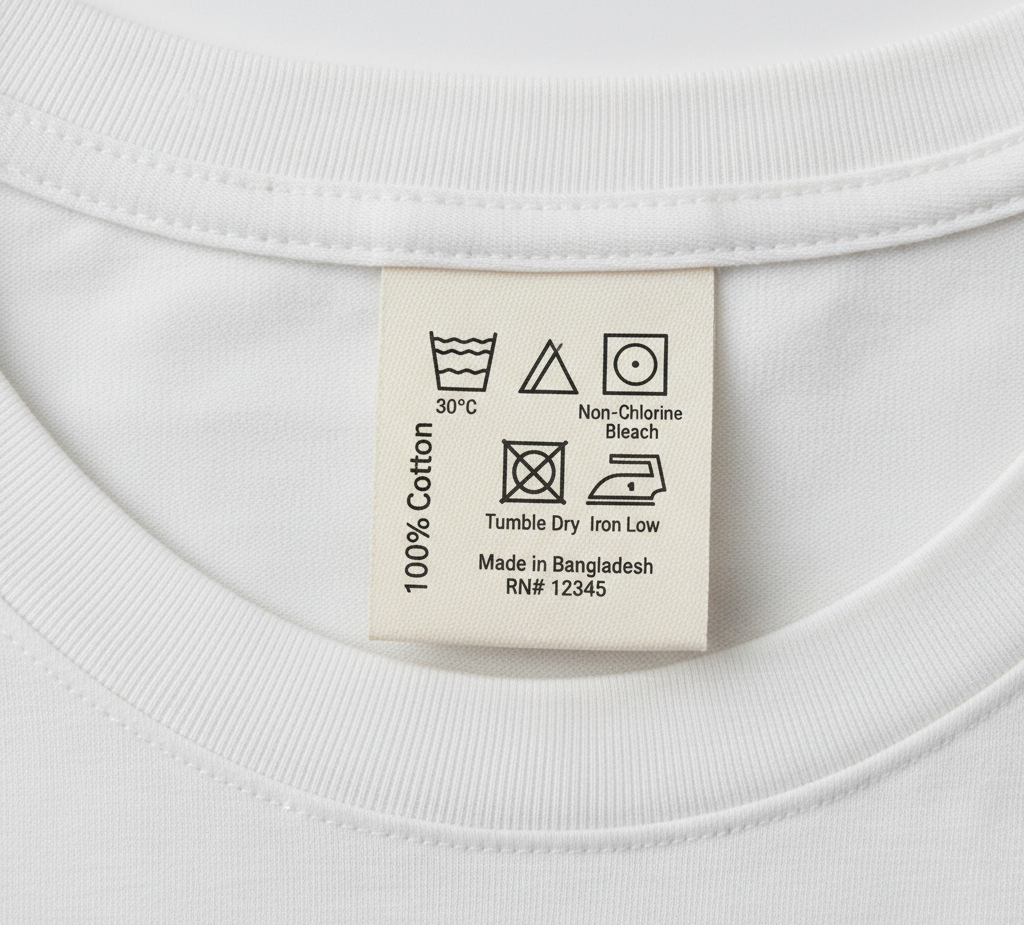 fabrics t-shirt label