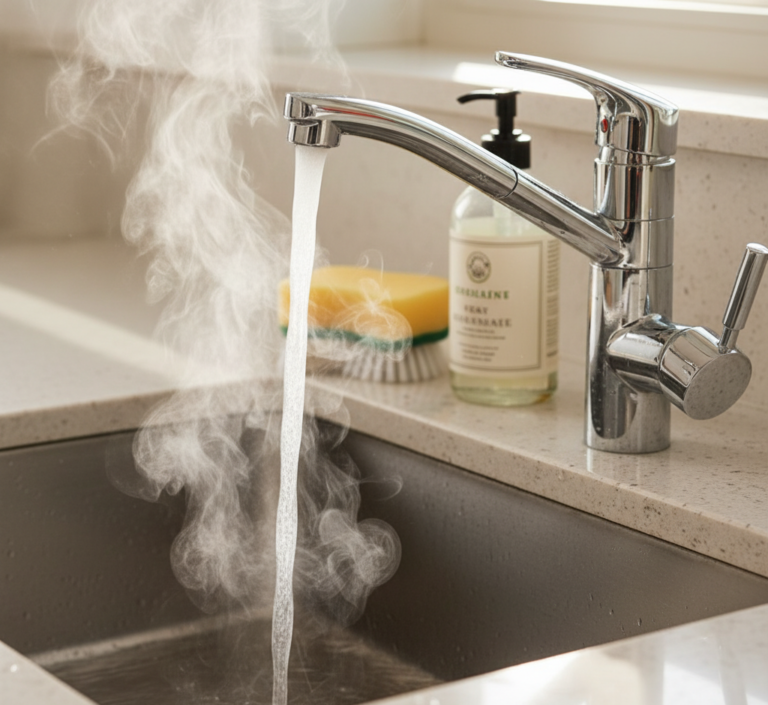 hot water for cleaning