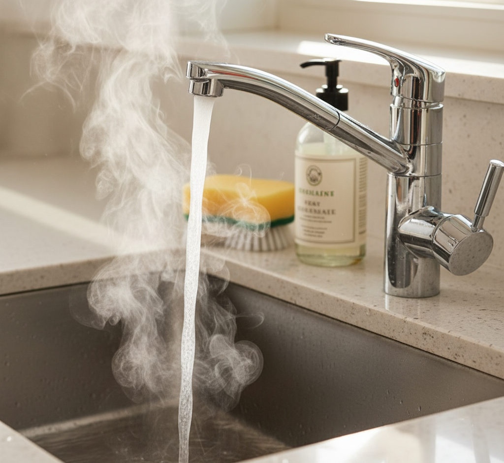 hot water for cleaning