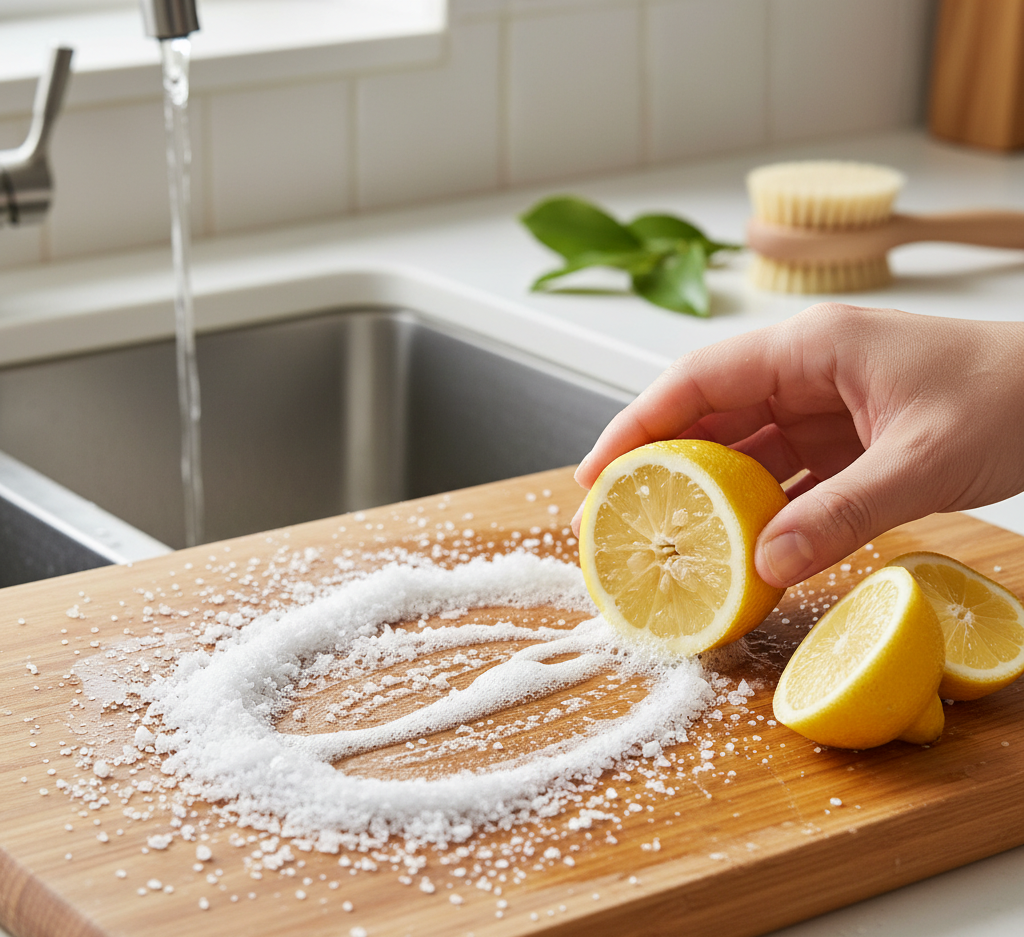 Cleaning Hacks Using Lemon and Salt