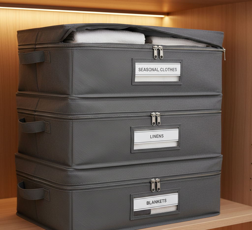 Fabric Boxes With Zipper