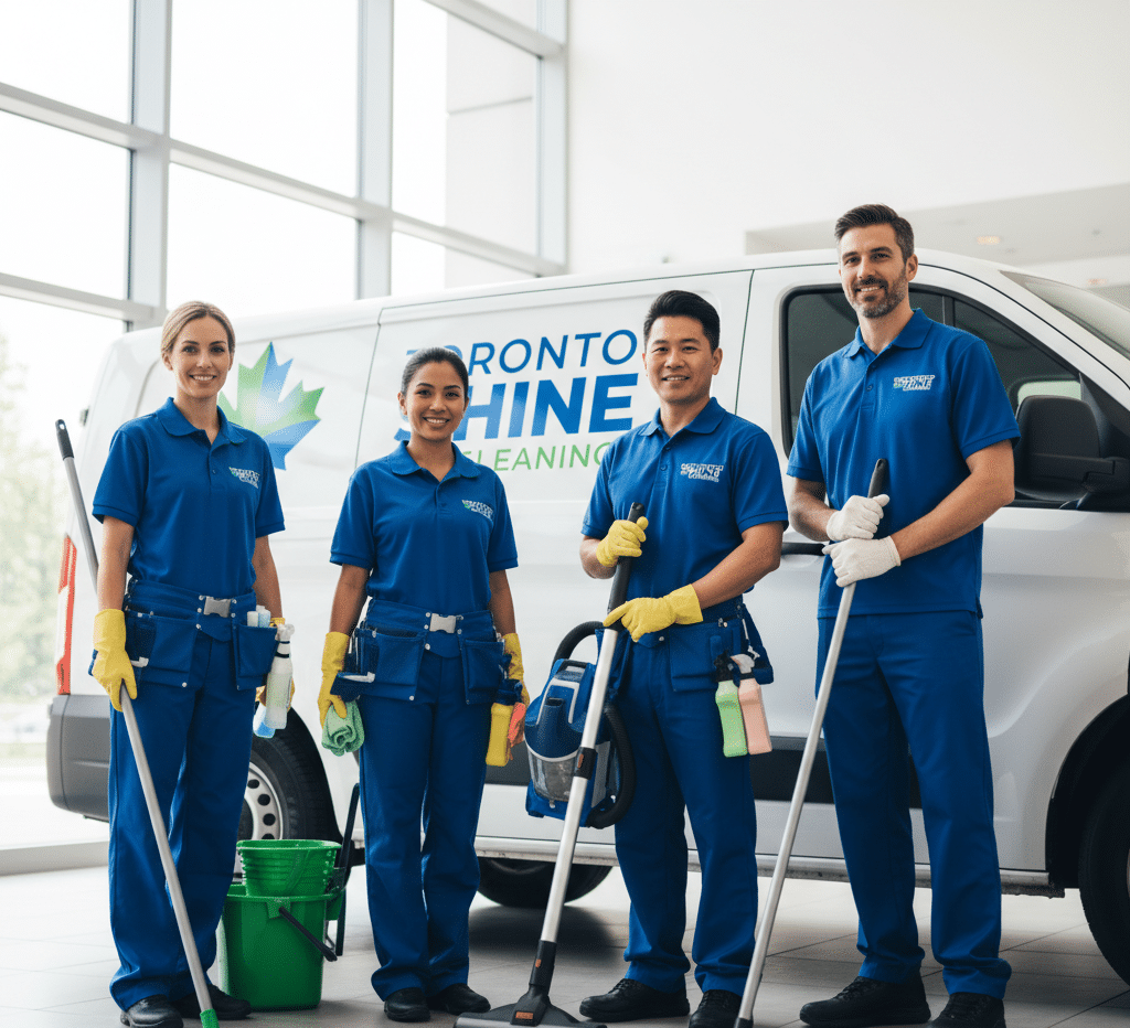The cleaning team at Toronto Shine Cleaning is always ready to assist.