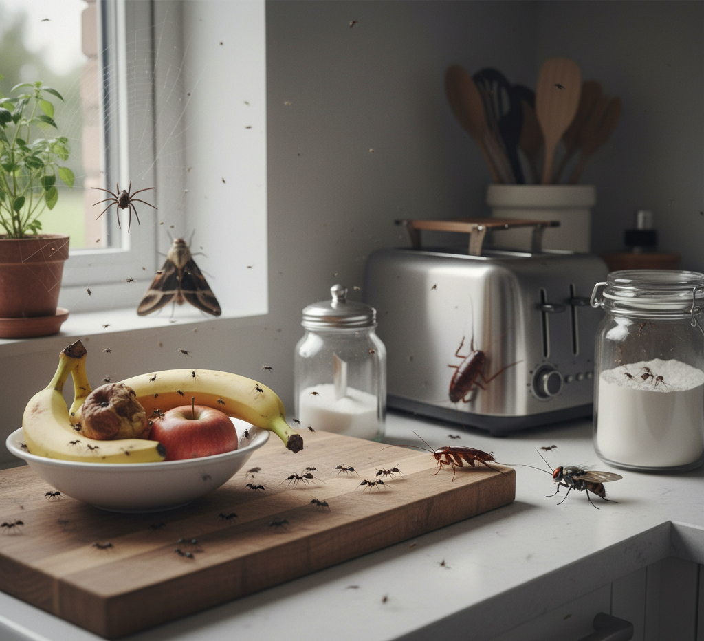 Types of pests that appear in the kitchen during spring.