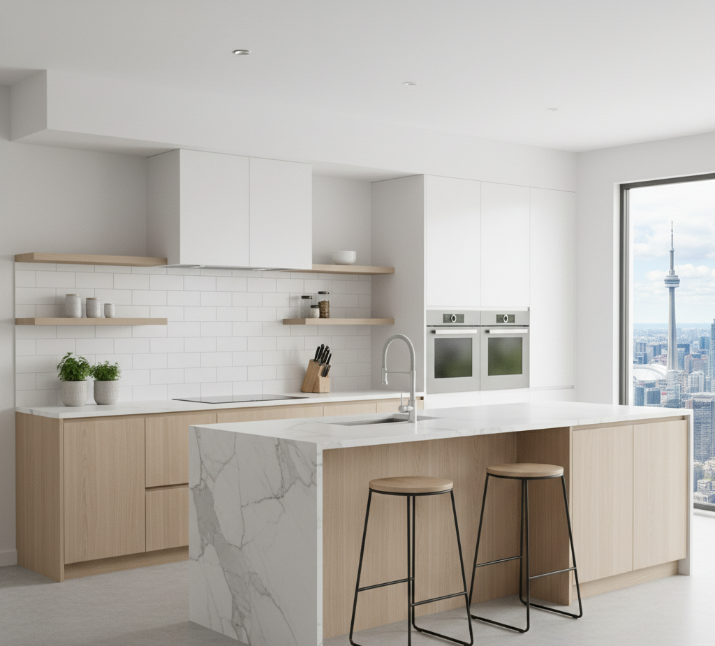 a clean and organized kitchen