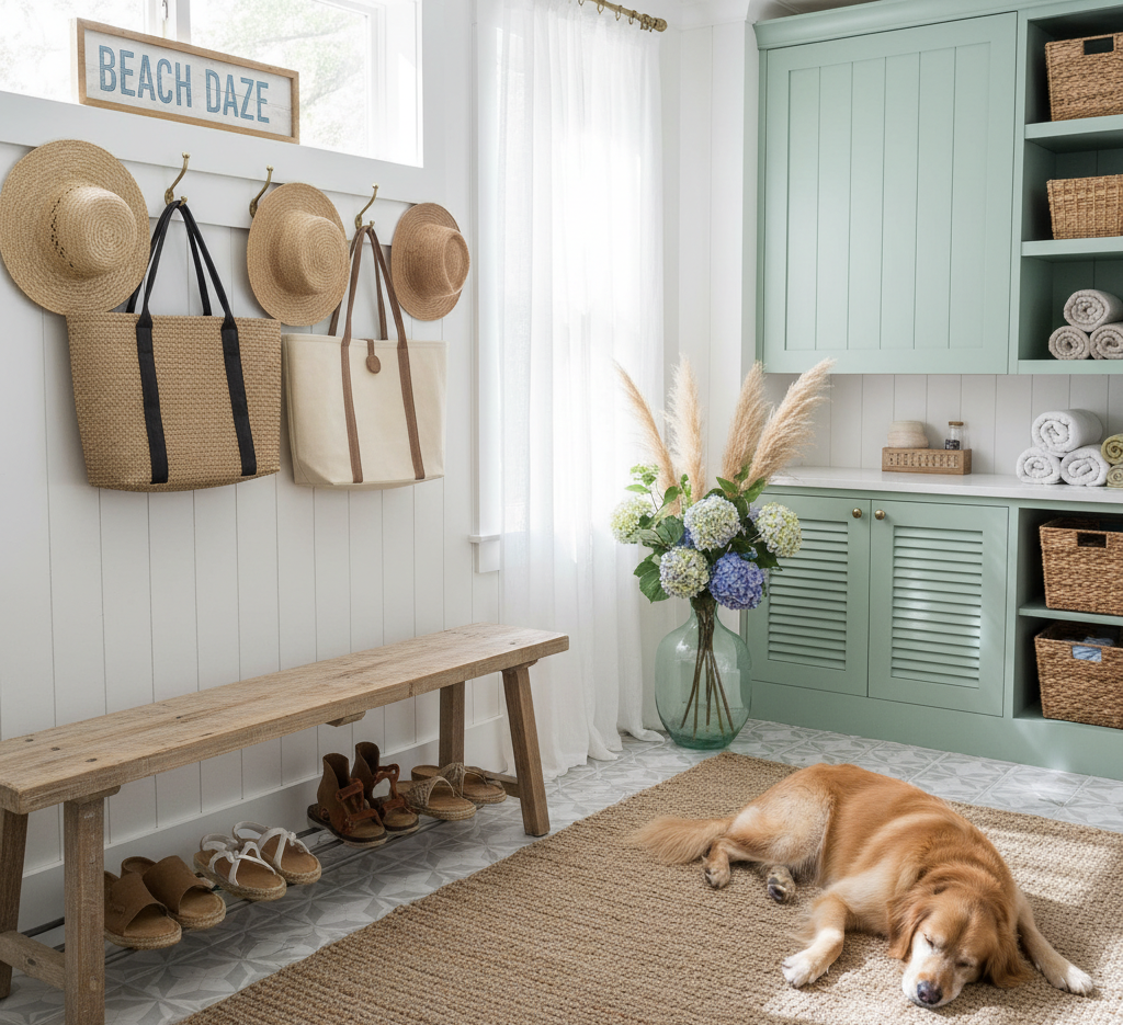 summer mudroom