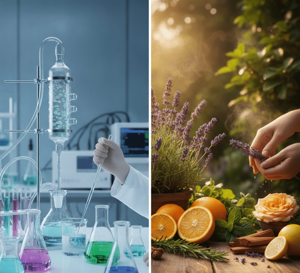 synthetic fragrances vs natural fragrances