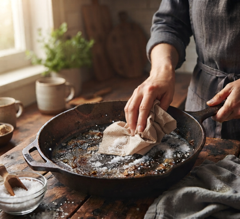 The Only Hack You Need: How to Clean Cast Iron with Salt