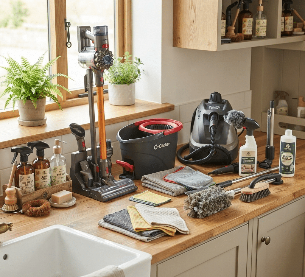 the right tools for a deep clean of the house