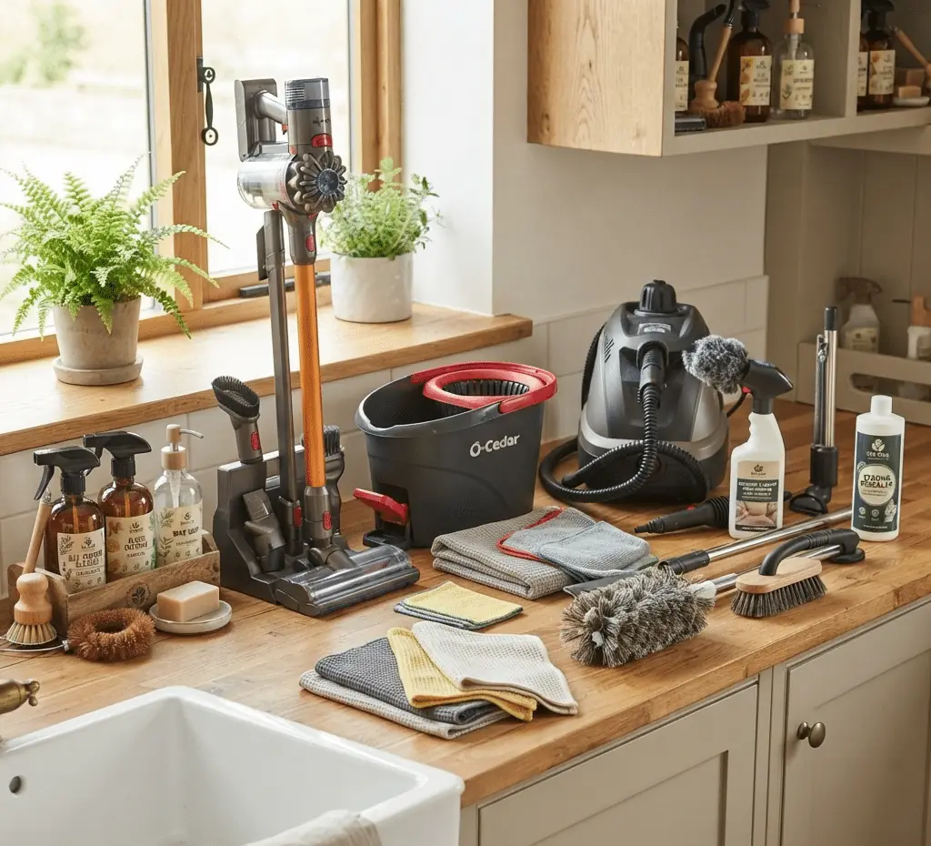 the right tools for a deep clean of the house